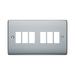 BG GridLite Nexus Metal Polished Chrome 6G Grid Plate MNPC6 – front view