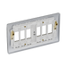 BG GridLite Nexus Metal Polished Chrome 6G Grid Plate MNPC6 – side view