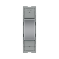 BG GridLite Polished Chrome 20A 2 Way Single Pole Centre-Off Switch Module MPC12C – front view