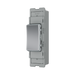 BG GridLite Polished Chrome 20A 2 Way Single Pole Centre-Off Switch Module MPC12C – angled view
