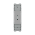 BG GridLite Polished Chrome 20A 16AX 2 Way Single Pole Key Switch Module MPC12KY – front view