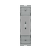 BG GridLite Polished Chrome 20A 16AX 2 Way Single Pole Key Switch Module MPC12KY – front view