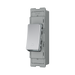 BG GridLite Polished Chrome 20A 2 Way Retractive Bell Symbol Switch Module MPC142BELL – angled view