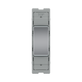 BG GridLite Polished Chrome 20A 2 Way Single Pole Retractive Centre-Off Switch Module MPC142C – front view