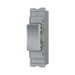 BG GridLite Polished Chrome 20A 2 Way Single Pole Retractive Centre-Off Switch Module MPC142C – angled view