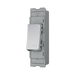 BG GridLite Polished Chrome 20A 2 Way Retractive PRESS Switch Module MPC142PR – angled view
