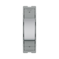 BG GridLite Polished Chrome 20A 2 Way Retractive Switch Module MPC142 – front view
