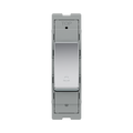 BG GridLite Polished Chrome 20A 1 Way Retractive Bell Symbol Switch Module MPC14BELL – front view