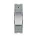 BG GridLite Polished Chrome 20A 1 Way Retractive Bell Symbol Switch Module MPC14BELL – front view