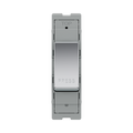 BG GridLite Polished Chrome 20A 1 Way Retractive PRESS Switch Module MPC14PR – front view