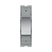 BG GridLite Polished Chrome 20A 1 Way Retractive PRESS Switch Module MPC14PR – front view