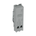 BG GridLite Polished Chrome 20A 1 Way Retractive PRESS Switch Module MPC14PR – side view