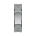 BG GridLite Polished Chrome 20A 1 Way Retractive Switch Module MPC14 – front view