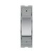 BG GridLite Polished Chrome 20A 1 Way Retractive Switch Module MPC14 – front view