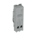 BG GridLite Polished Chrome 20A 1 Way Retractive Switch Module MPC14 – side view