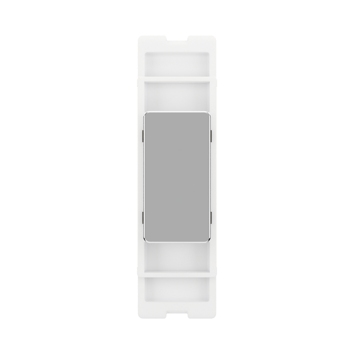 BG GridLite Polished Chrome Blank Module MPCBLNK – front view