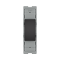 BG GridLite Evolve Gloss Black 20A 2 Way Single Pole Centre-Off Switch Module MPCDB12C – front view