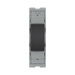 BG GridLite Evolve Gloss Black 20A 2 Way Single Pole Centre-Off Switch Module MPCDB12C – front view