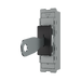 BG GridLite Evolve Gloss Black 20A 16AX 2 Way Single Pole Key Switch Module MPCDB12KY – angled view