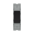BG GridLite Evolve Gloss Black 20A 16AX 2 Way Single Pole Switch Module MPCDB12 – front view