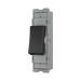BG GridLite Evolve Gloss Black 20A 16AX Intermediate Switch Module MPCDB13 – angled view