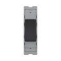 BG GridLite Evolve Gloss Black 20A 2 Way Retractive Switch Module MPCDB142 – front view