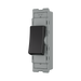 BG GridLite Evolve Gloss Black 20A 2 Way Retractive Switch Module MPCDB142 – angled view