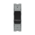 BG GridLite Evolve Gloss Black 20A 1 Way Retractive PRESS Switch Module MPCDB14PR – front view