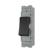 BG GridLite Evolve Gloss Black 20A 1 Way Retractive Switch Module MPCDB14 – angled view