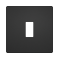 BG GridLite Evolve Black Chrome 1G Grid Plate MPCDBC1B – front view
