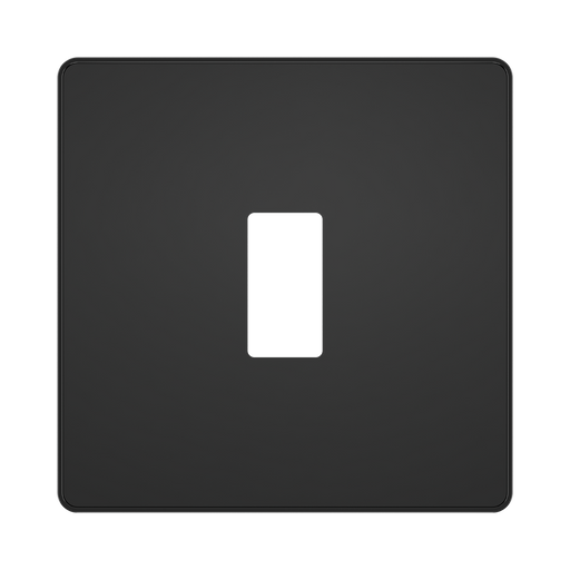 BG GridLite Evolve Black Chrome 1G Grid Plate MPCDBC1B – front view