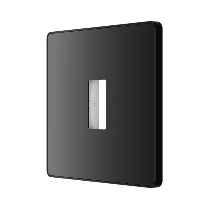 BG GridLite Evolve Black Chrome 1G Grid Plate MPCDBC1B – angled view