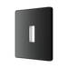 BG GridLite Evolve Black Chrome 1G Grid Plate MPCDBC1B – angled view