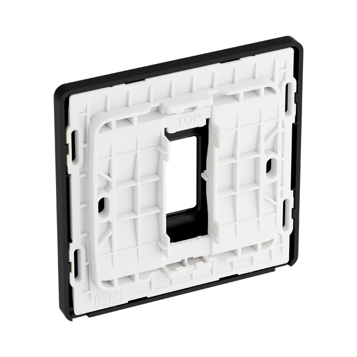 BG GridLite Evolve Black Chrome 1G Grid Plate MPCDBC1B – side view