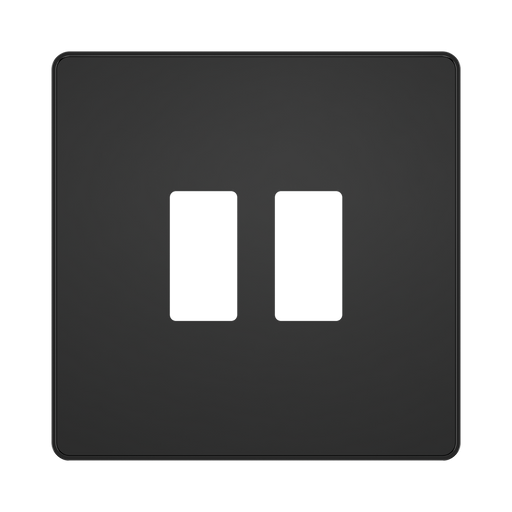 BG GridLite Evolve Black Chrome 2G Grid Plate MPCDBC2B – front view