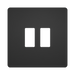 BG GridLite Evolve Black Chrome 2G Grid Plate MPCDBC2B – front view