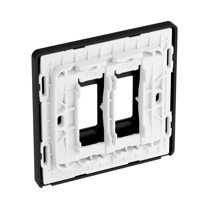 BG GridLite Evolve Black Chrome 2G Grid Plate MPCDBC2B – side view
