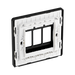 BG GridLite Evolve Black Chrome 3G Grid Plate MPCDBC3B – side view
