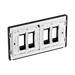 BG GridLite Evolve Black Chrome 4G Grid Plate MPCDBC4B – side view