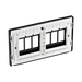 BG GridLite Evolve Black Chrome 6G Grid Plate MPCDBC6B – side view