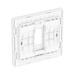 BG GridLite Evolve Brushed Steel 1G Grid Plate MPCDBS1W – side view
