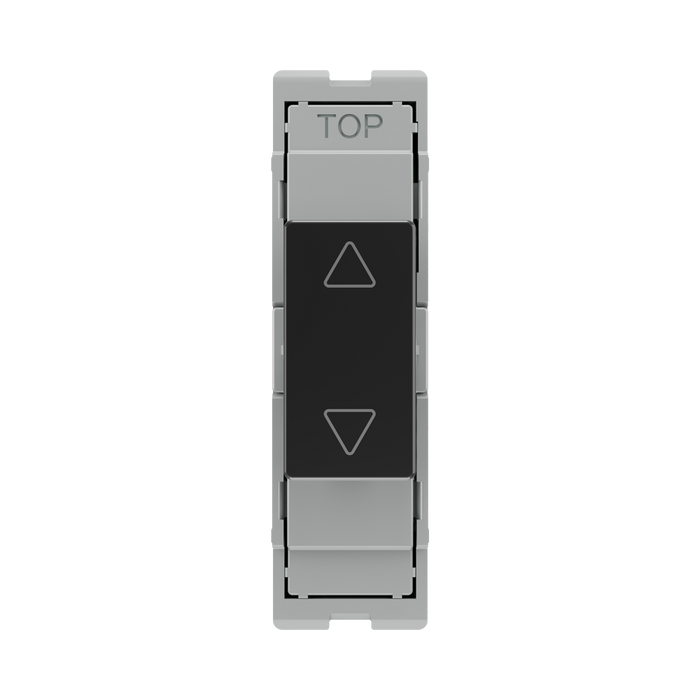 BG GridLite Evolve Gloss Black Touch LED Dimmer Master Module MPCDBTDM – front view