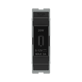 BG GridLite Evolve Gloss Black 20W USB-C Charging Module MPCDBUSBC20 – front view