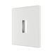 BG GridLite Evolve Pearlescent White 1G Grid Plate MPCDCL1W – angled view