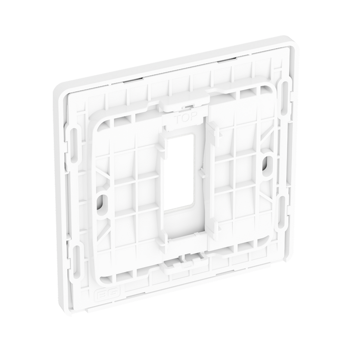 BG GridLite Evolve Pearlescent White 1G Grid Plate MPCDCL1W – side view