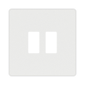 BG GridLite Evolve Pearlescent White 2G Grid Plate MPCDCL2W – front view