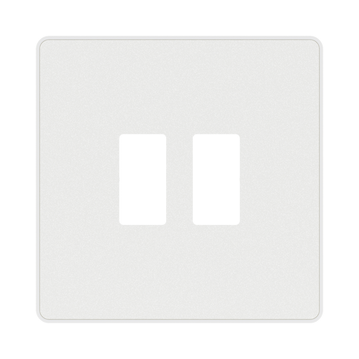BG GridLite Evolve Pearlescent White 2G Grid Plate MPCDCL2W – front view