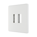 BG GridLite Evolve Pearlescent White 2G Grid Plate MPCDCL2W – angled view