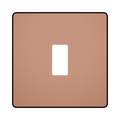 BG GridLite Evolve Polished Copper 1G Grid Plate MPCDCP1B – front view