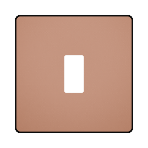 BG GridLite Evolve Polished Copper 1G Grid Plate MPCDCP1B – front view